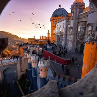 The Pena Palace is a Romanticist castle in São Pedro de Penaferrim, in the municipality of Sintra, on the Portuguese Riviera